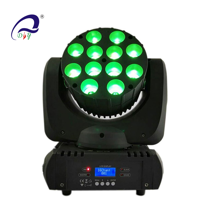 PL56A 12ks 10w 4in1 RGBW LED Beam Moving Head Light for stage